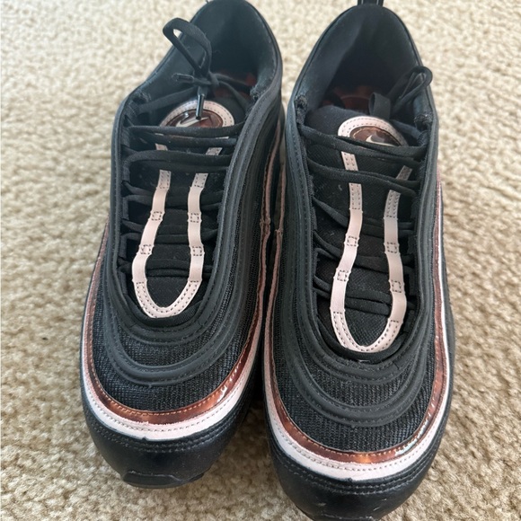Nike Women’s Air Max 97 Sneakers - Black and Pink - Picture 2 of 6